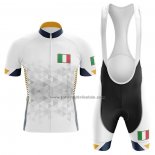 2020 Fahrradbekleidung Italien Wei Trikot Kurzarm und Tragerhose (3)